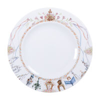 Prato Raso Tramontina Essência Do Círio em Porcelana Decorada 27 cm