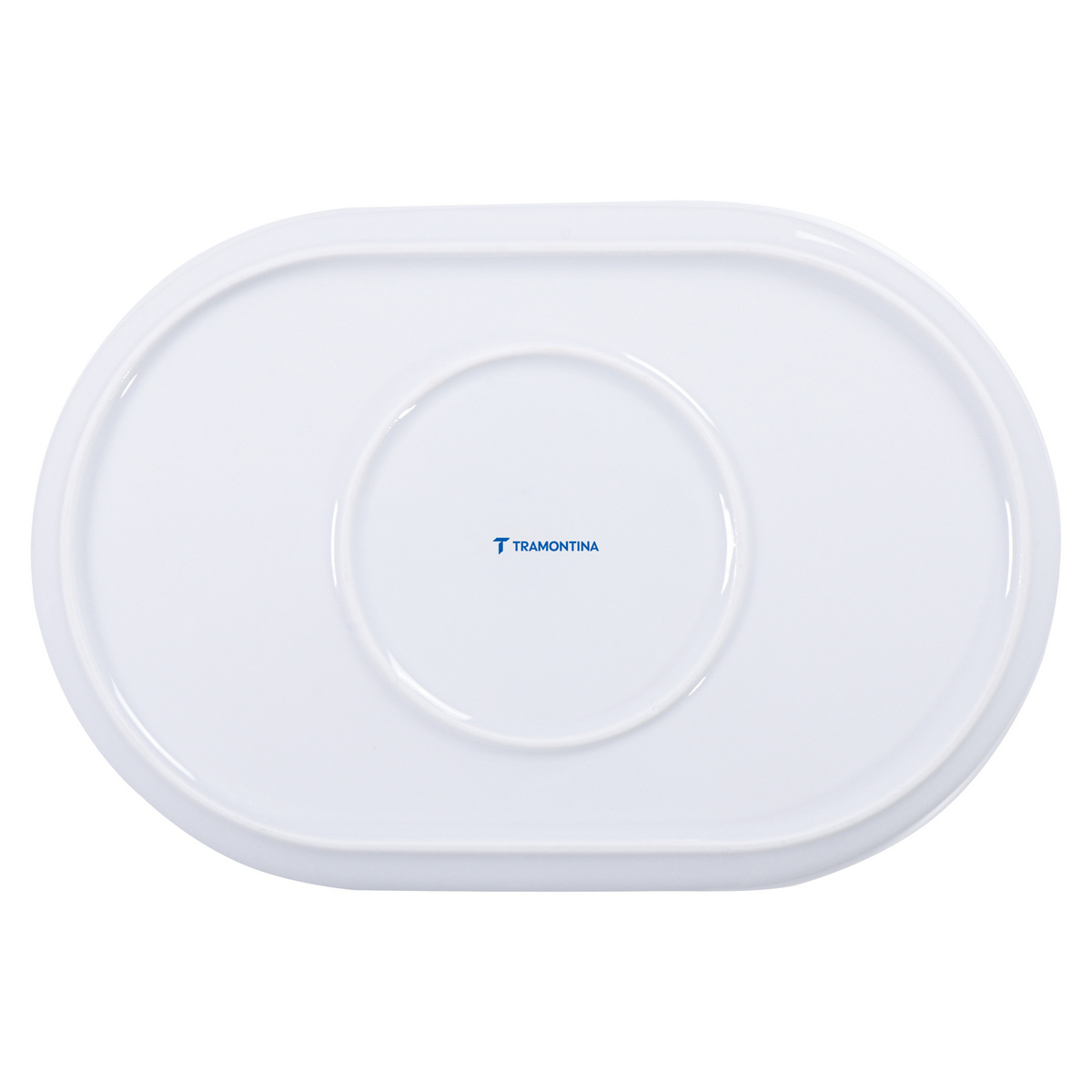 Prato Oval Tramontina Ess&ecirc;ncia Do C&iacute;rio em Porcelana Decorada 31 cm Cor Branco - SKU 96990240 - 3 image number 2