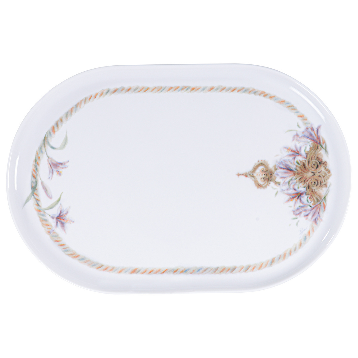 Prato Oval Tramontina Ess&ecirc;ncia Do C&iacute;rio em Porcelana Decorada 31 cm Cor Branco - SKU 96990240 - 1 image number 0