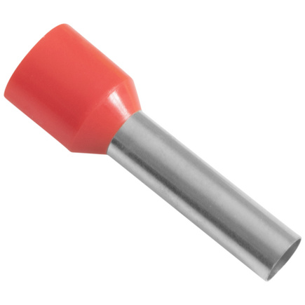 Terminais de Conex&atilde;o Tubulares Tramontina em cobre estanhado e nylon 10 mm&sup2; x 18 Vermelho 20 Pe&ccedil;as - SKU 55936007