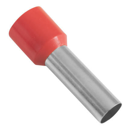 Terminais de Conexão Tubulares Tramontina em cobre estanhado e nylon 35 mm² x 25 Vermelho 10 Peças