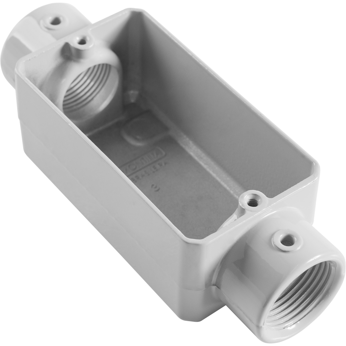 Condulete Tipo C 3/4" Fixo Tramontina sem Tampa com Rosca BSP e com Pintura Eletrostática a Pó
