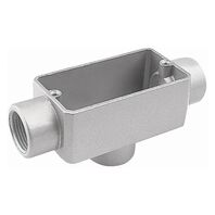 Conduit box 1/2" type "TB" - without cover / thread BSP / with electrostatic powder paint