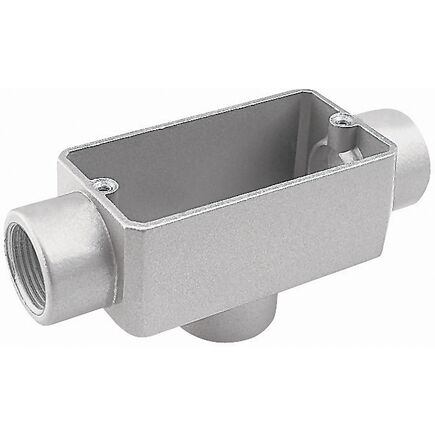 Condulete Tipo TB 1/2" Fixo Tramontina sem Tampa com Rosca BSP e com Pintura Eletrostática a Pó
