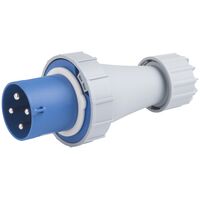 Plugue M&oacute;vel Industrial 3P+T Tramontina 63 A 220-250 V 9 H IP67 Cor Azul - SKU 56255029 - 5 image number 4