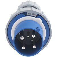 Plugue M&oacute;vel Industrial 3P+T Tramontina 63 A 220-250 V 9 H IP67 Cor Azul - SKU 56255029 - 2 image number 1