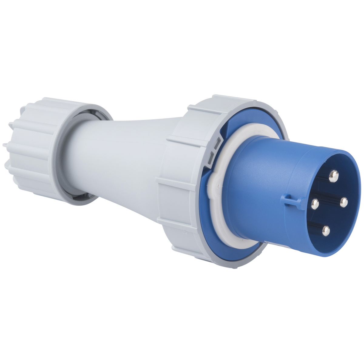 Plugue M&oacute;vel Industrial 3P+T Tramontina 63 A 220-250 V 9 H IP67 Cor Azul - SKU 56255029 - 1 image number 0