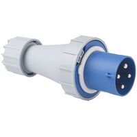 Plugue M&oacute;vel Industrial 3P+T Tramontina 63 A 220-250 V 9 H IP67 Cor Azul - SKU 56255029 - 1 image number 0