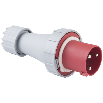 Plugue Móvel Industrial 2P+T Tramontina 63 A 380-415 V 6 H IP67
