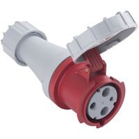 Tomada de Acoplamento Industrial 2P+T Tramontina 63 A 380-415 V 6 H IP67 Cor Azul - SKU 56255142 - 4 image number 3