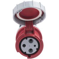 Tomada de Acoplamento Industrial 2P+T Tramontina 63 A 380-415 V 6 H IP67 Cor Azul - SKU 56255142 - 9 image number 8