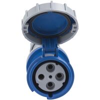 Tomada de Acoplamento Industrial 3P+T Tramontina 125 A 220-250 V 9 H IP67 Cor Azul - SKU 56255146 - 5 image number 4