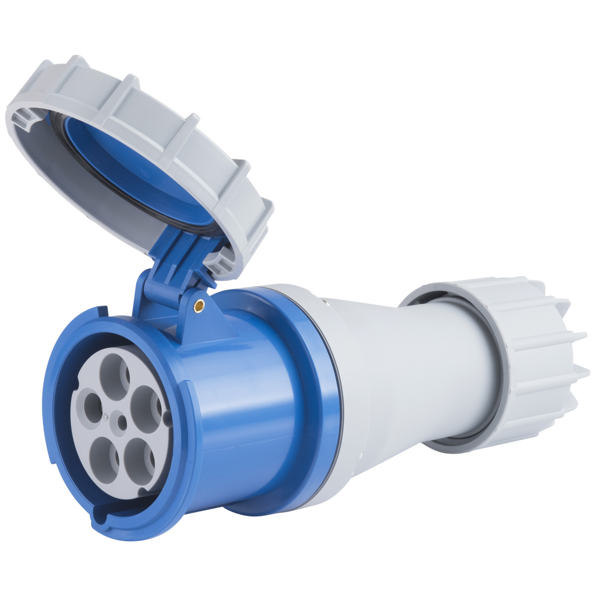 Tomada de Acoplamento Industrial 3P+N+T Tramontina 125 A 220-250 V 9 H Cor Azul - SKU 56255147 - 7 image number 6