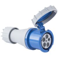 Tomada de Acoplamento Industrial 3P+N+T Tramontina 125 A 220-250 V 9 H Cor Azul - SKU 56255147 - 1 image number 0