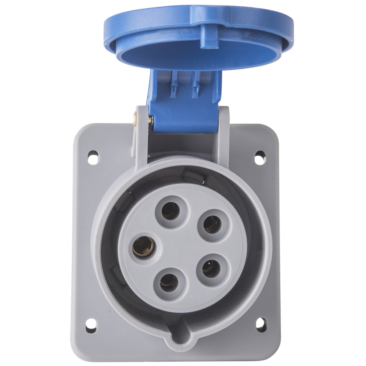 Tomada de Embutir Tramontina 3P+N+T 16 A 220-250 V 09h IP44 Cor Azul - SKU 56255227 - 5 image number 4