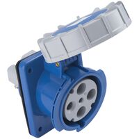 Tomada de Embutir Tramontina 3P+T 63 A 220-250 V 09h IP67 Cor Azul - SKU 56255229 - 5 image number 4
