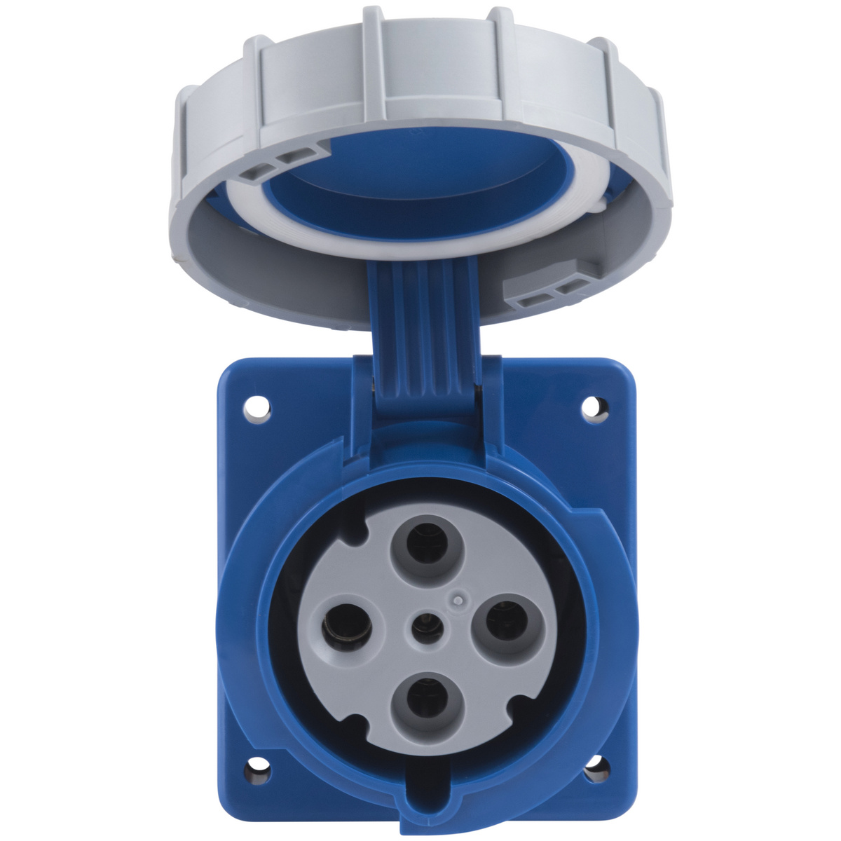 Tomada de Embutir Tramontina 3P+T 63 A 220-250 V 09h IP67 Cor Azul - SKU 56255229 - 6 image number 5