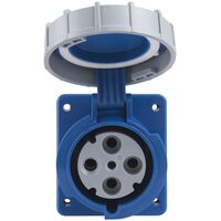 Tomada de Embutir Tramontina 3P+T 63 A 220-250 V 09h IP67 Cor Azul - SKU 56255229 - 10 image number 9