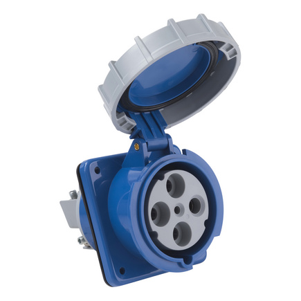 Tomada de Embutir Tramontina 3P+T 125 A 220-250 V 09h IP67 - SKU 56255246 - 1