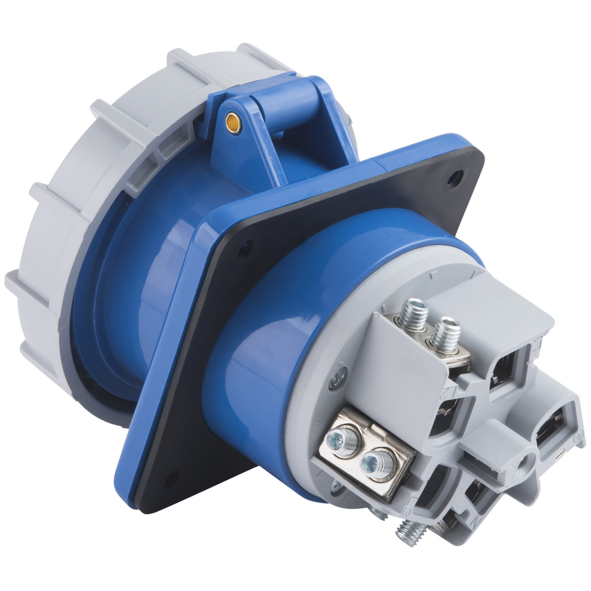 Tomada de Embutir Tramontina 3P+N+T 125 A 220-250 V 09h IP67 - SKU 56255247 - 4 image number 3