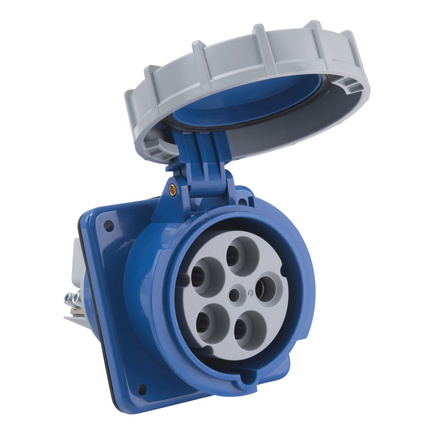 Tomada de Embutir Tramontina 3P+N+T 125 A 220-250 V 09h IP67 - SKU 56255247 - 1