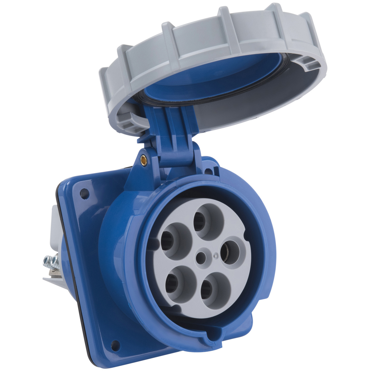 Tomada de Embutir Tramontina 3P+N+T 125 A 220-250 V 09h IP67 - SKU 56255247 - 1 image number 0