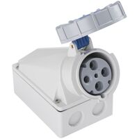 Tomada de Sobrepor Tramontina 3P+T 63 A 220-250 V 09h IP67 Cor Azul - SKU 56255329 - 8 image number 7