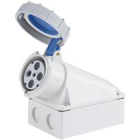 Tomada de Sobrepor Tramontina 3P+T 63 A 220-250 V 09h IP67 Cor Azul - SKU 56255329 - 9 image number 8