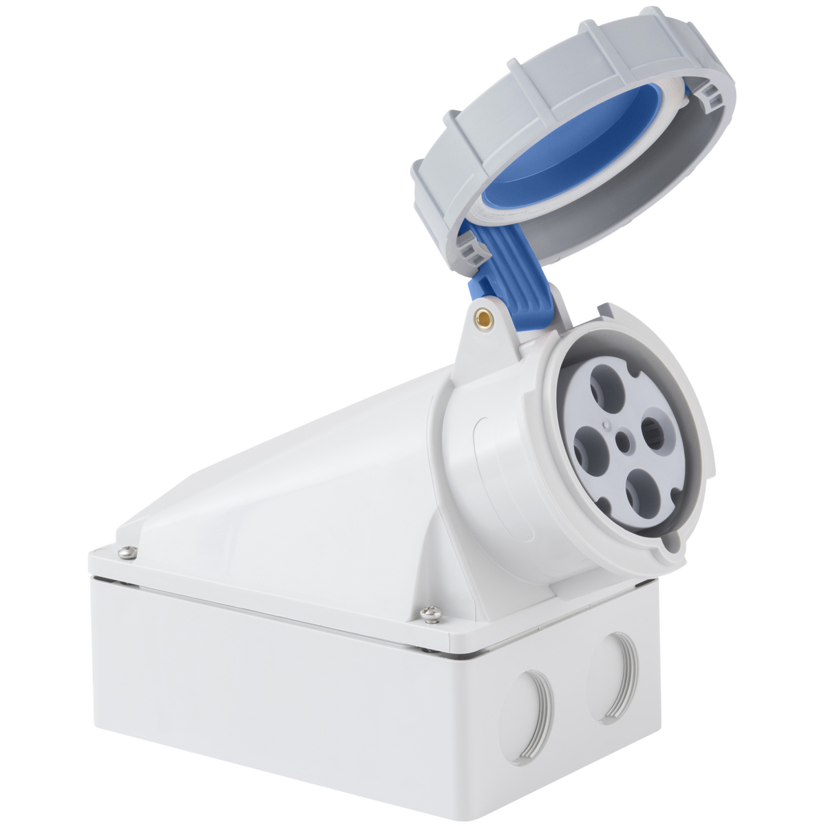 Tomada de Sobrepor Tramontina 3P+T 63 A 220-250 V 09h IP67 Cor Azul - SKU 56255329 - 1 image number 0