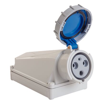 Tramontina wall-mounted industrial socket 2P+T 125 A 220-250 VAC 6 h