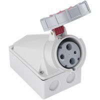 Tomada de Sobrepor Tramontina 2P+T 125 A 380-415 V 06h IP67 Cor Azul - SKU 56255350 - 2 image number 1