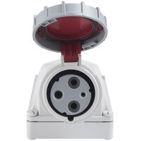 Tomada de Sobrepor Tramontina 2P+T 125 A 380-415 V 06h IP67 Cor Azul - SKU 56255350 - 5 image number 4