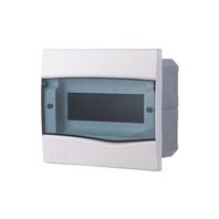 Inlay switchboard with transparent cover - capacity 9 DIN / 6 NEMA