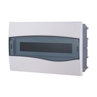 Inlay switchboard with transparent cover - capacity 18 DIN / 12 NEMA