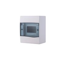 Overlap switchboard with transparent cover - capacity 5 DIN / 3 NEMA