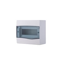 Overlap switchboard with transparent cover - capacity 9 DIN / 6 NEMA