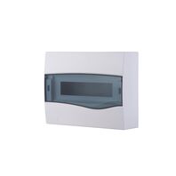 Overlap switchboard with transparent cover - capacity 12 DIN / 8 NEMA