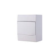 Overlap switchboard with white cover - capacity 5 DIN / 3 NEMA