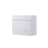 Overlap switchboard with white cover - capacity 9 DIN / 6 NEMA