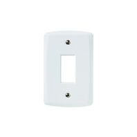 Tramontina's Lux² wall plate 4x2 white with 1 vertical module