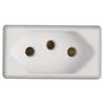 Tramontina's outlet, 2P+T 10A 250V white