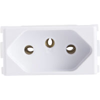 M&oacute;dulo Tomada 2P+T Tramontina 10 A 250 V Branco Cor Branco - SKU 57115030 - 2 image number 1