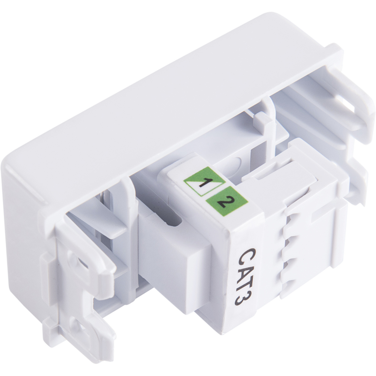 M&oacute;dulo para Tomada de Telefone RJ 11 Tramontina Branco Cor Branco - SKU 57115051 - 3 image number 2