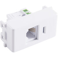 M&oacute;dulo para Tomada de Telefone RJ 11 Tramontina Branco Cor Branco - SKU 57115051 - 1