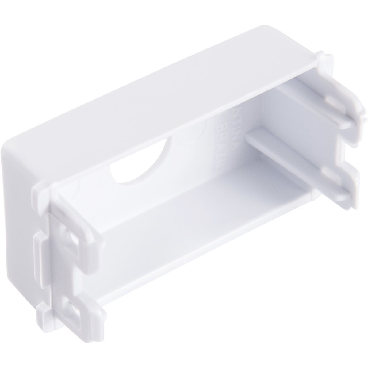 M&oacute;dulo Tampo com 1 Furo 9,5 mm Tramontina Branco Cor Branco - SKU 57115092 - 3 image number 2