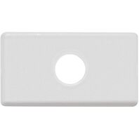 Tramontina's module, Wall Plate with single 9.5 mm hole white