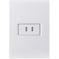 Conjunto 1 Posto com 2 Tomadas USB-C 2 A Tramontina Bivolt Branco Cor Grafite - SKU 57170030 - 1 image number 0