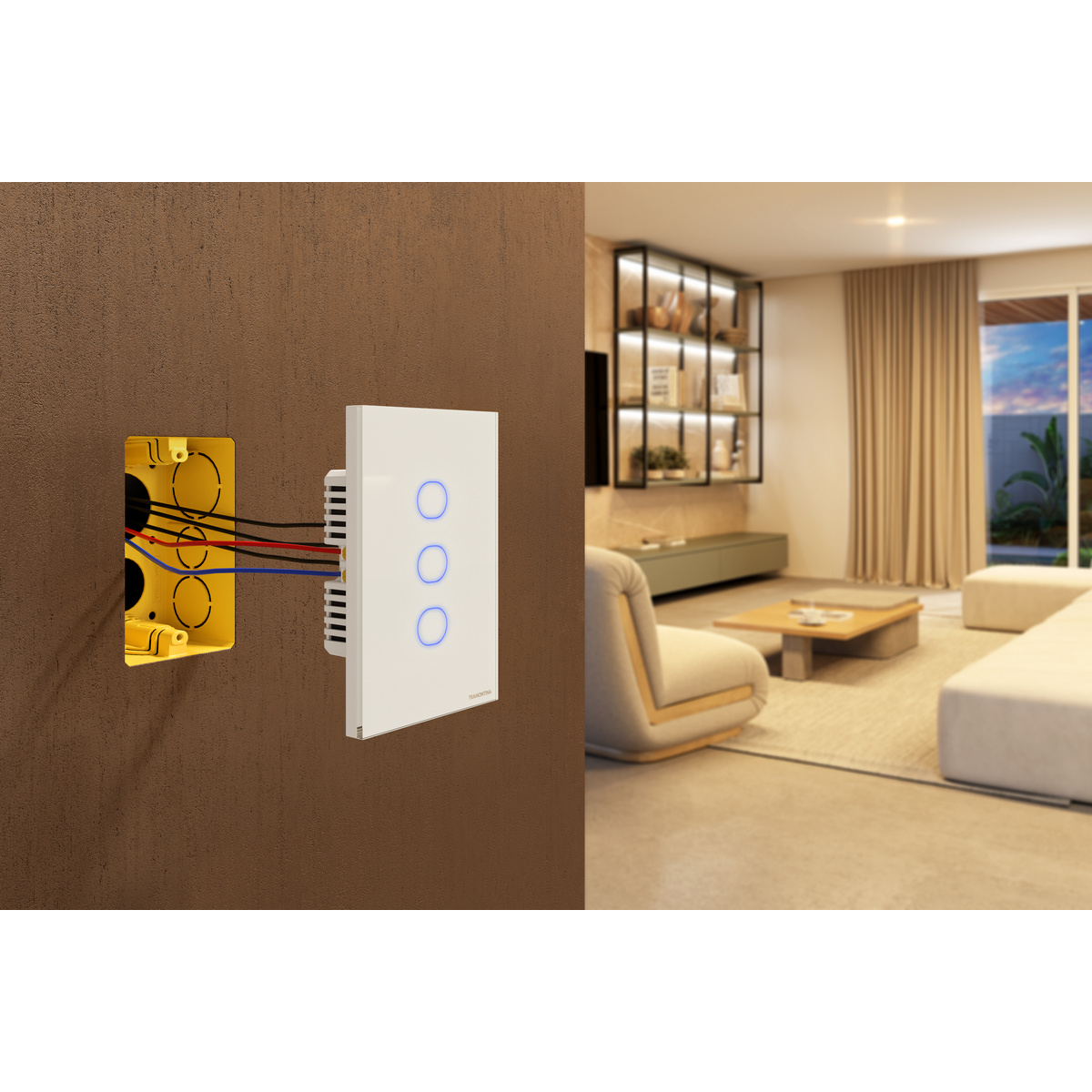 Interruptor Onne Smart Tramontina Branco com 3 Teclas Cor Branco - SKU 57199002 - 12 image number 11