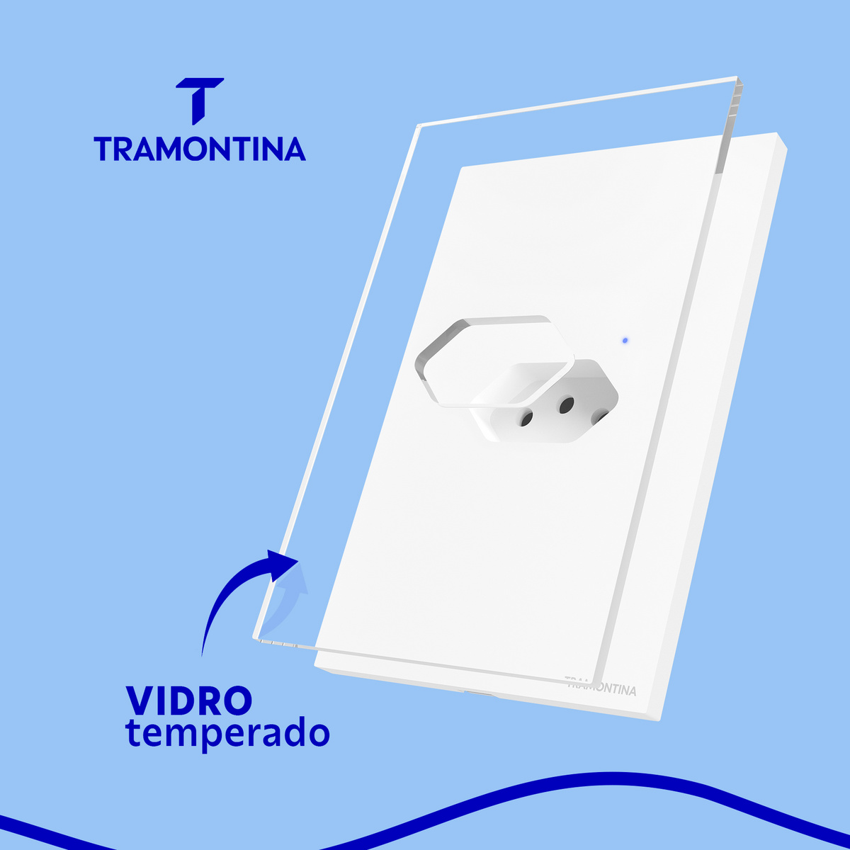 Tomada Onne Smart 2P+T Tramontina 10 A 250 V Branca Cor Branco - SKU 57199012 - 4 image number 3