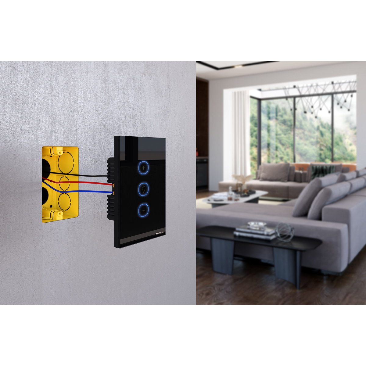 Dimmer Onne Smart Tramontina Preto Cor Preto - SKU 57199053 - 8 image number 7